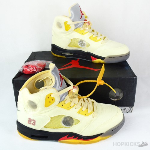 Off-White X Air Jordan 5 Fire Red